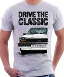 Drive The Classic Ford Fiesta Mk1 Big Bumper. T-shirt in White Colour