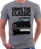 Drive The Classic Ford Fiesta Mk1 Small Bumper. T-shirt in Heather Grey Colour