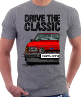 Drive The Classic Ford Fiesta Mk2 XR2 Spotlights . T-shirt in Heather Grey Colour