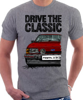 Drive The Classic Ford Fiesta Mk2 XR2 Spotlights . T-shirt in Heather Grey Colour