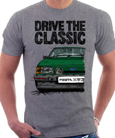 Drive The Classic Ford Fiesta Mk2 XR2 Spotlights . T-shirt in Heather Grey Colour