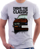 Drive The Classic Ford Capri Mk3 Black Grille T-shirt in White Colour