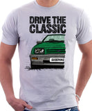 Drive The Classic Ford Sierra MK1 Early Model. T-shirt in White Colour