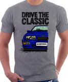 Drive The Classic Ford Sierra MK1 RS. T-shirt in Heather Grey Colour