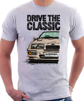 Drive The Classic Ford Sierra MK1 RS. T-shirt in White Colour