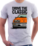 Drive The Classic Ford Sierra MK1. T-shirt in White Colour