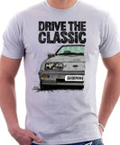 Drive The Classic Ford Sierra MK1. T-shirt in White Colour