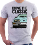 Drive The Classic Ford Sierra MK1. T-shirt in White Colour