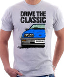 Drive The Classic Ford Sierra MK1. T-shirt in White Colour