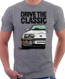 Drive The Classic Ford Sierra MK1 XR4i. T-shirt in Heather Grey Colour