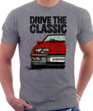 Drive The Classic Ford Sierra MK1 XR4i. T-shirt in Heather Grey Colour