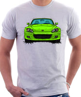 Honda S2000 AP1. T-shirt in White Color.