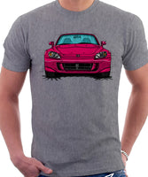 Honda S2000 AP2. T-shirt in Heather Grey Color.