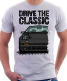 Drive The Classic Mazda RX7 Mk2 Early Model. T-shirt in White Colour