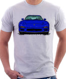 Mazda RX7 FD Early Model. T-shirt in White Color