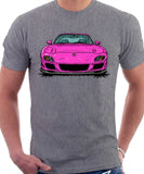 Mazda RX7 FD Late Model. T-shirt in Heather Grey Color