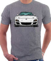 Mazda RX7 FD Late Model. T-shirt in Heather Grey Color