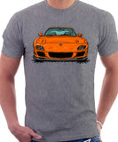 Mazda RX7 FD Late Model. T-shirt in Heather Grey Color