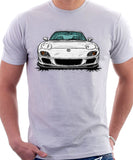 Mazda RX7 FD Late Model. T-shirt in White Color