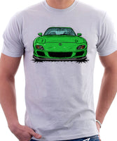 Mazda RX7 FD Late Model. T-shirt in White Color