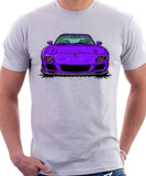 Mazda RX7 FD Late Model. T-shirt in White Color