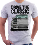 Drive The Classic Mazda RX7 Mk2 Turbo Late Model. T-shirt in White Colour