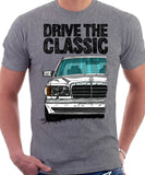 Drive The Classic Mercedes W126 Facelift T-shirt in Heather Grey Colour