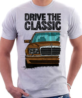 Drive The Classic Mercedes W126 Facelift T-shirt in White Colour