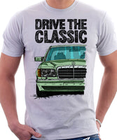 Drive The Classic Mercedes W126 Facelift T-shirt in White Colour