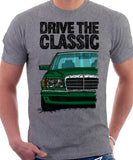 Drive The Classic Mercedes W126 Prefacelift  T-shirt in Heather Grey Colour