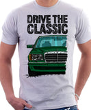 Drive The Classic Mercedes W126  Prefacelift T-shirt in White Colour