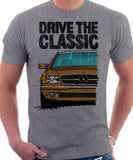 Drive The Classic Mercedes W126 SEC Prefacelift T-shirt in Heather Grey Colour