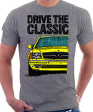 Drive The Classic Mercedes W126 SEC Prefacelift T-shirt in Heather Grey Colour