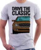 Drive The Classic Mercedes W126 SEC Prefacelift T-shirt in White Colour