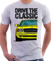 Drive The Classic Mercedes W126 SEC Prefacelift T-shirt in White Colour