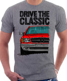 Drive The Classic Mercedes W126 SEC Prefacelift Grey Bumpers T-shirt in Heather Grey Colour