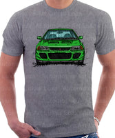 Mitsubishi Lancer Evolution 1&2. T-shirt in Heather Grey Colour