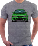 Mitsubishi Lancer Evolution 1&2. T-shirt in Heather Grey Colour