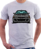 Mitsubishi Lancer Evolution 1&2. T-shirt in White Colour