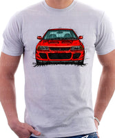 Mitsubishi Lancer Evolution 1&2. T-shirt in White Colour