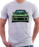 Mitsubishi Lancer Evolution 1&2. T-shirt in White Colour