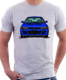 Mitsubishi Lancer Evolution 1&2. T-shirt in White Colour