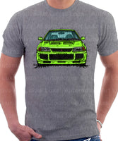 Mitsubishi Lancer Evolution 3. T-shirt in Heather Grey Colour