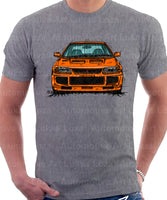 Mitsubishi Lancer Evolution 3. T-shirt in Heather Grey Colour