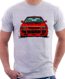 Mitsubishi Lancer Evolution 3. T-shirt in White Colour