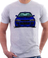 Mitsubishi Lancer Evolution 3. T-shirt in White Colour