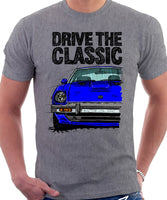 Drive The Classic Datsun 280ZX Series 1. T-shirt in Heather Grey Colour