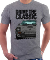 Drive The Classic Datsun 280ZX Series 2. T-shirt in Heather Grey Colour