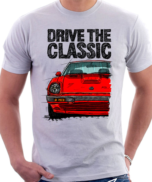 Drive The Classic Datsun 280ZX Series 2. T-shirt in White Colour