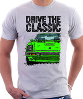 Drive The Classic Datsun 280ZX Series 2. T-shirt in White Colour